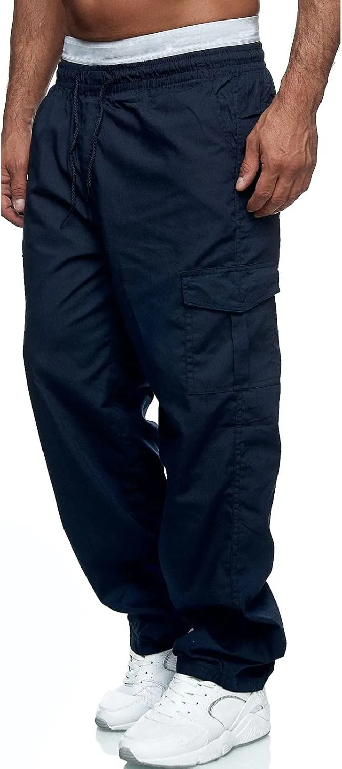 Cargo Sweatpants for Men Big and Tall Men's Casual Cargo Pants Loose Fit Jogger Sweatpants Tactical Work Pants Multi