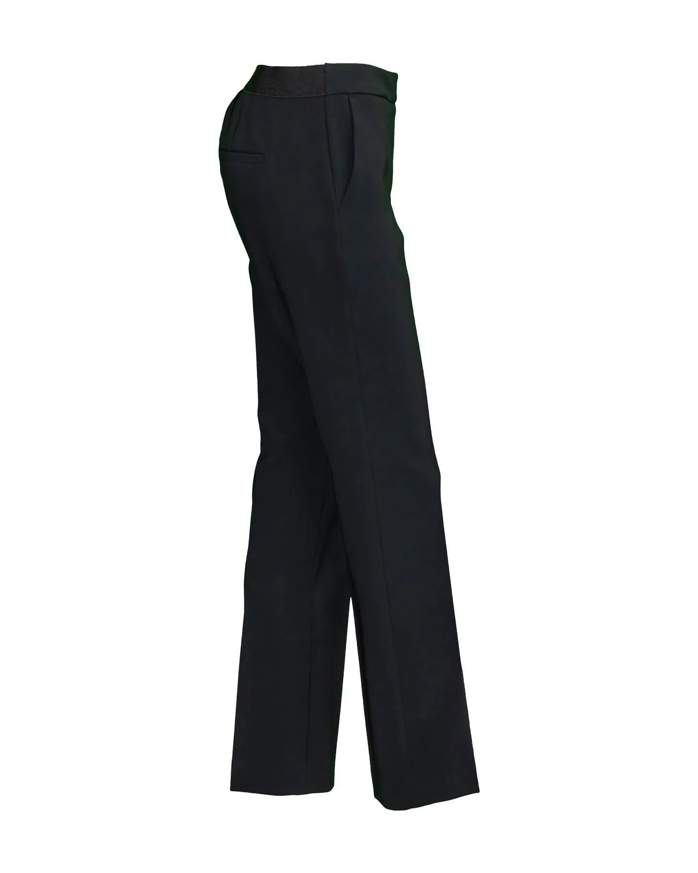 Crepe Pull On Pants Black