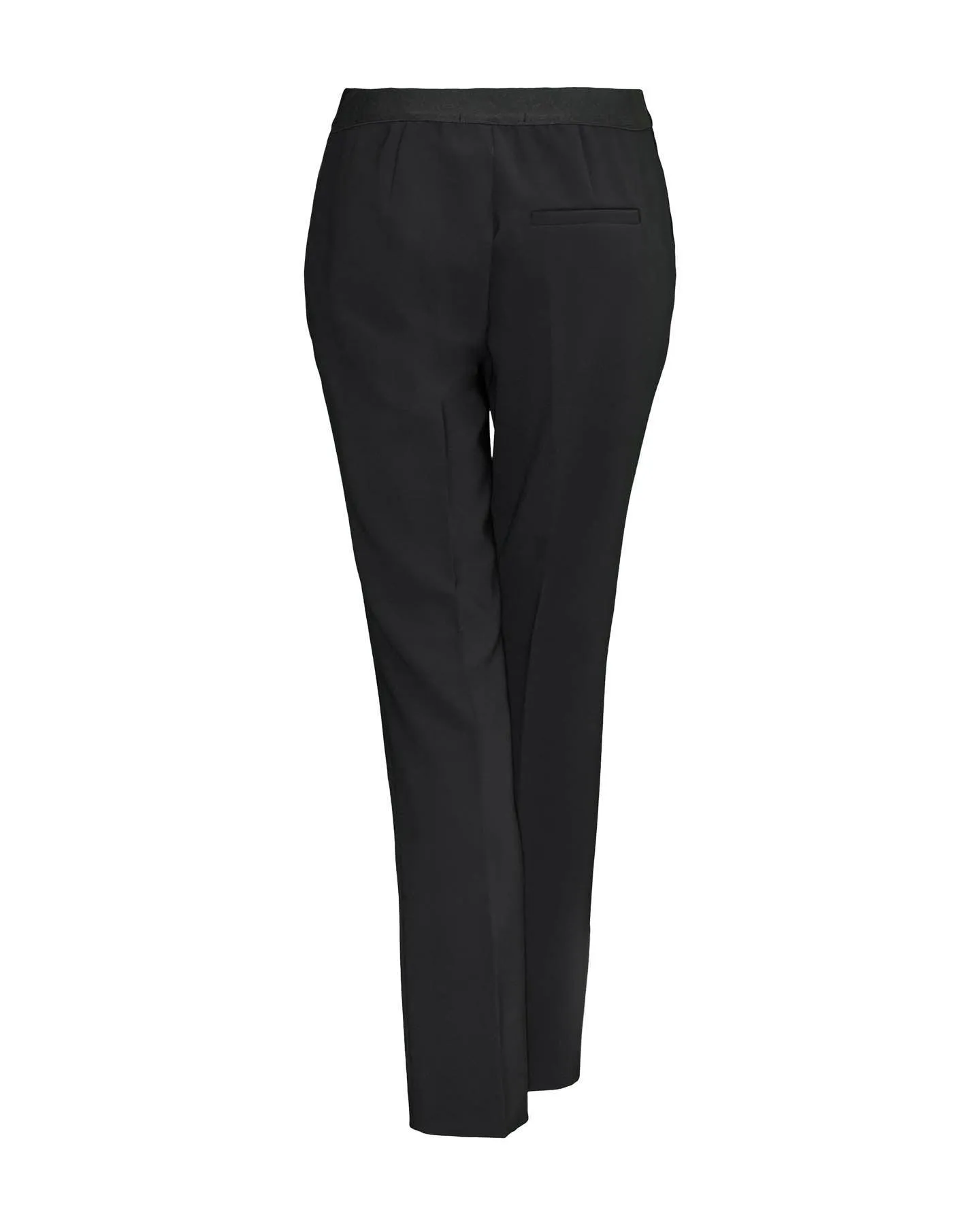 Crepe Pull On Pants Black
