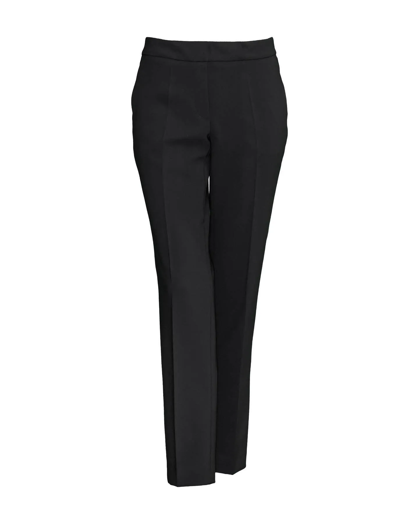 Crepe Pull On Pants Black