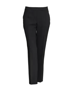 Crepe Pull On Pants Black