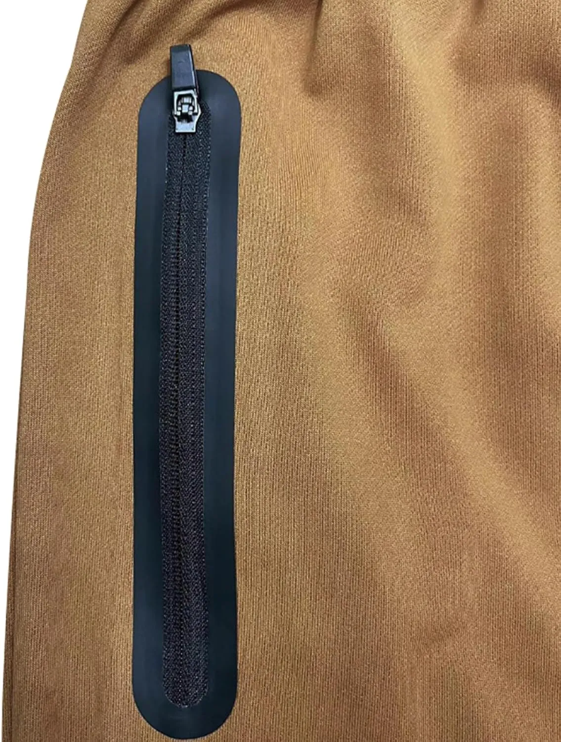 Mens Gym Jogger Pants Drawstring Stretch Workout Training Pants Slim Fit Bodybuilding Sweatpants with Zipper Pockets