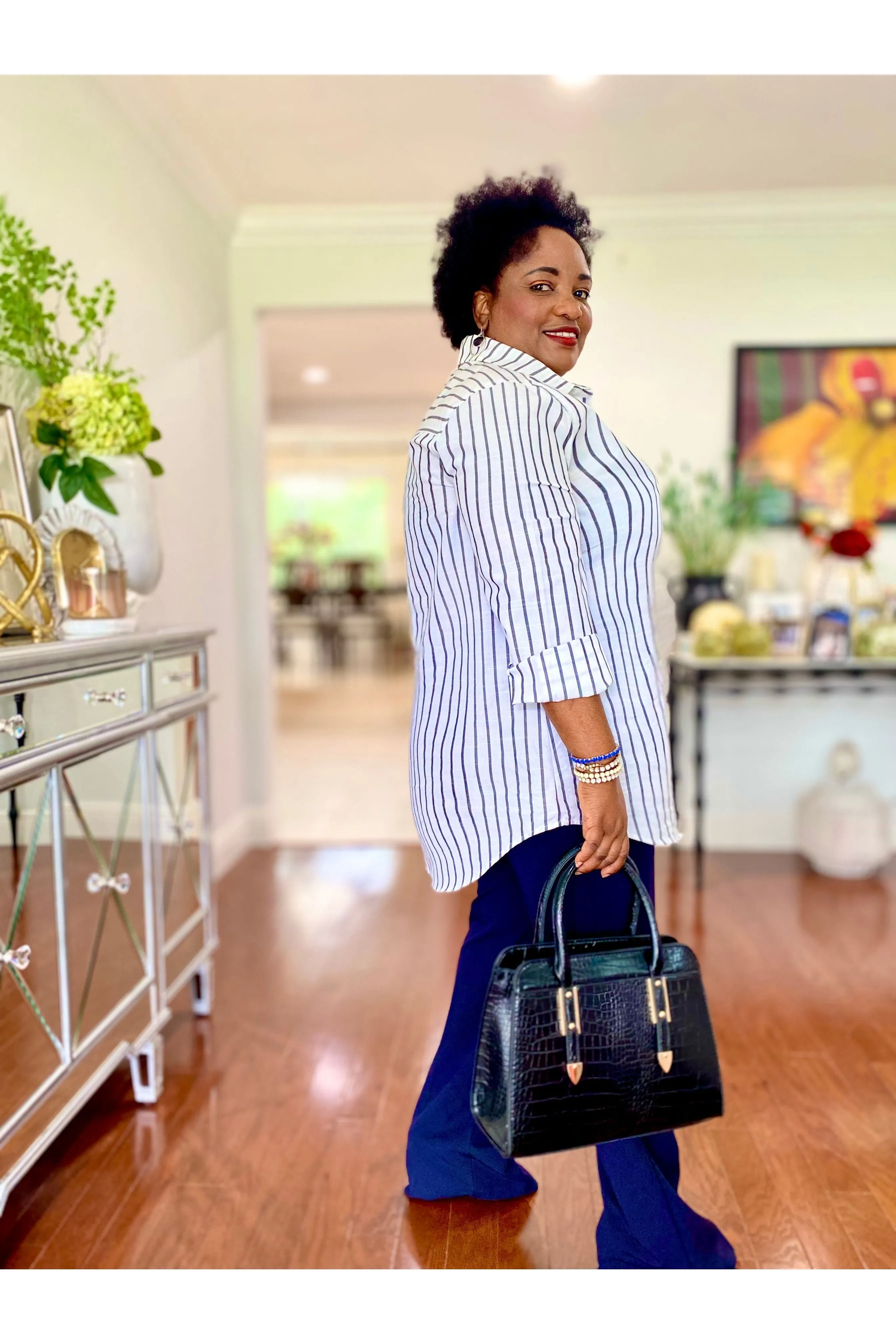 Striped Button Down Shirt
